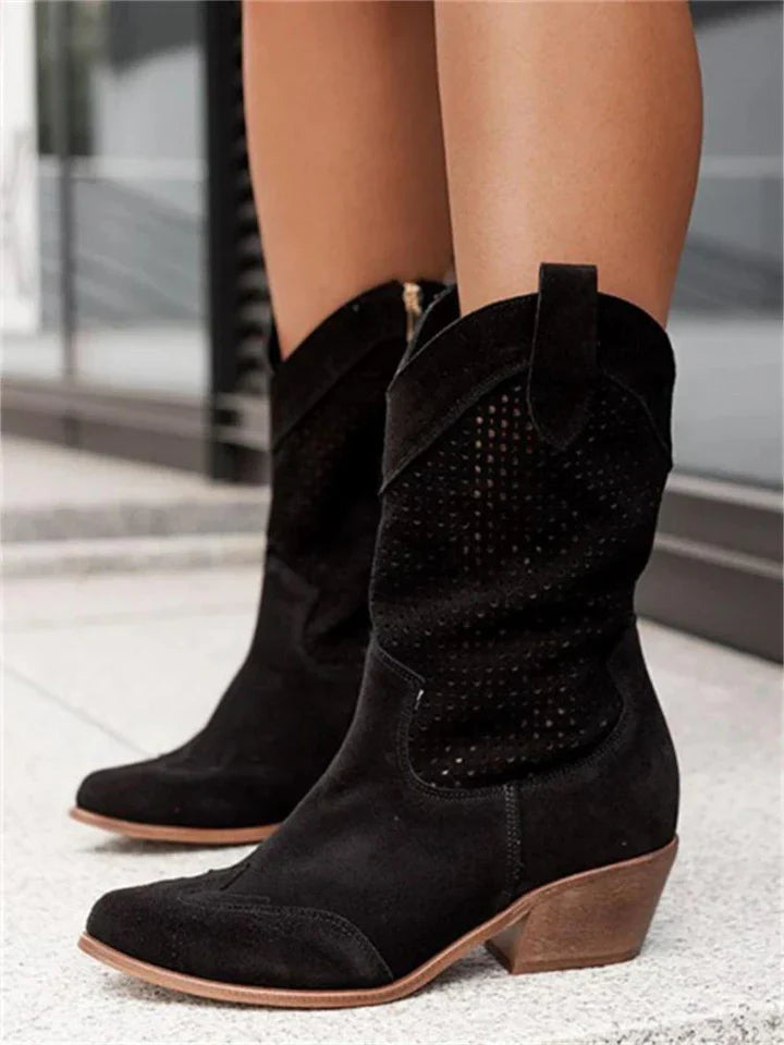 Bottes western blanches pour femmes