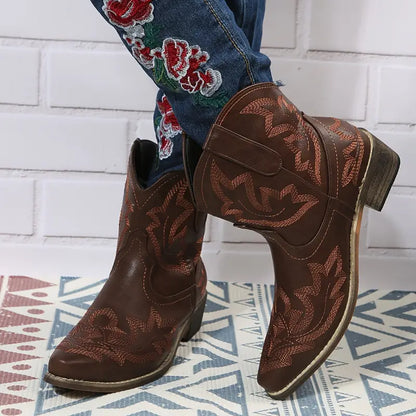 Bottines élégantes pour femme style western
