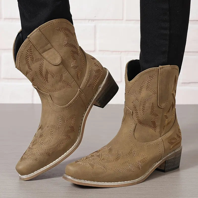 Bottines élégantes pour femme style western