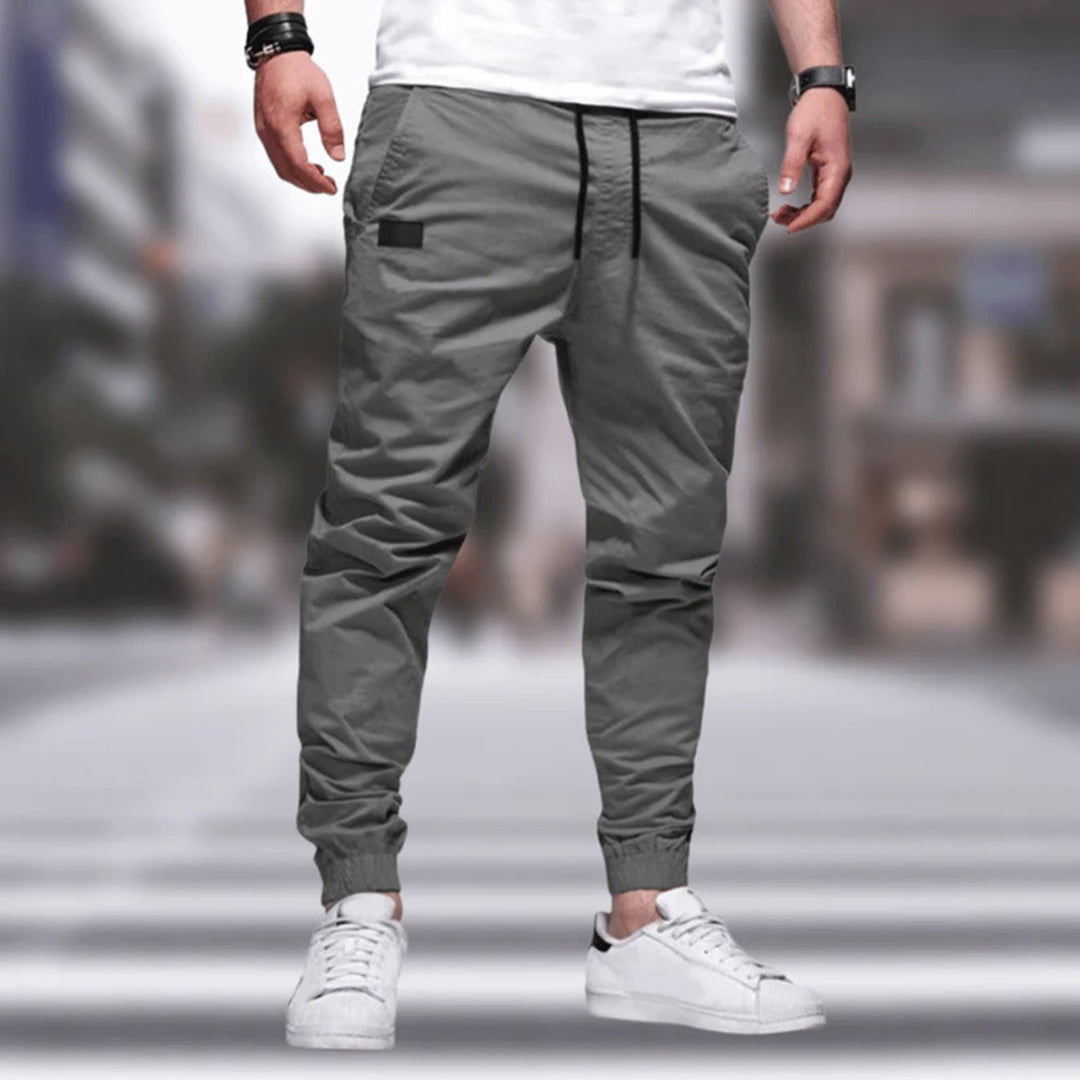Herren Jogger Hose Slim Fit Bequem - IdealeKleiden