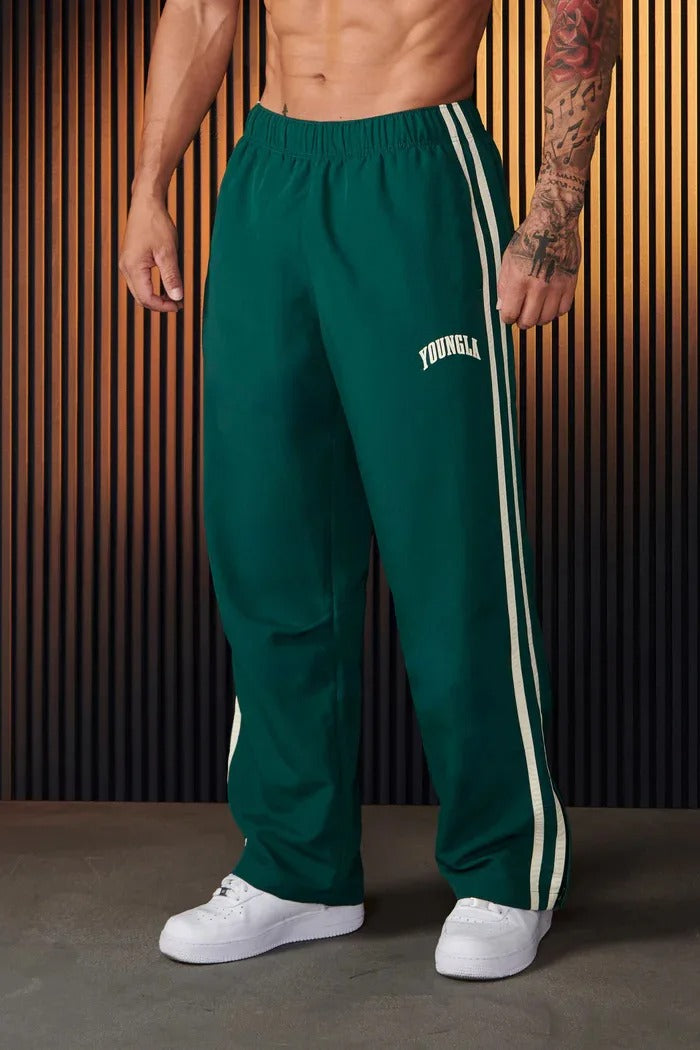 Pantalon de jogging homme rayé élastique
