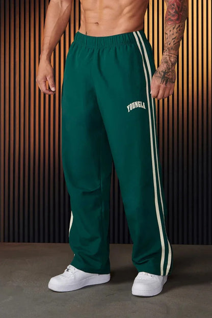 Pantalon de jogging homme rayé élastique