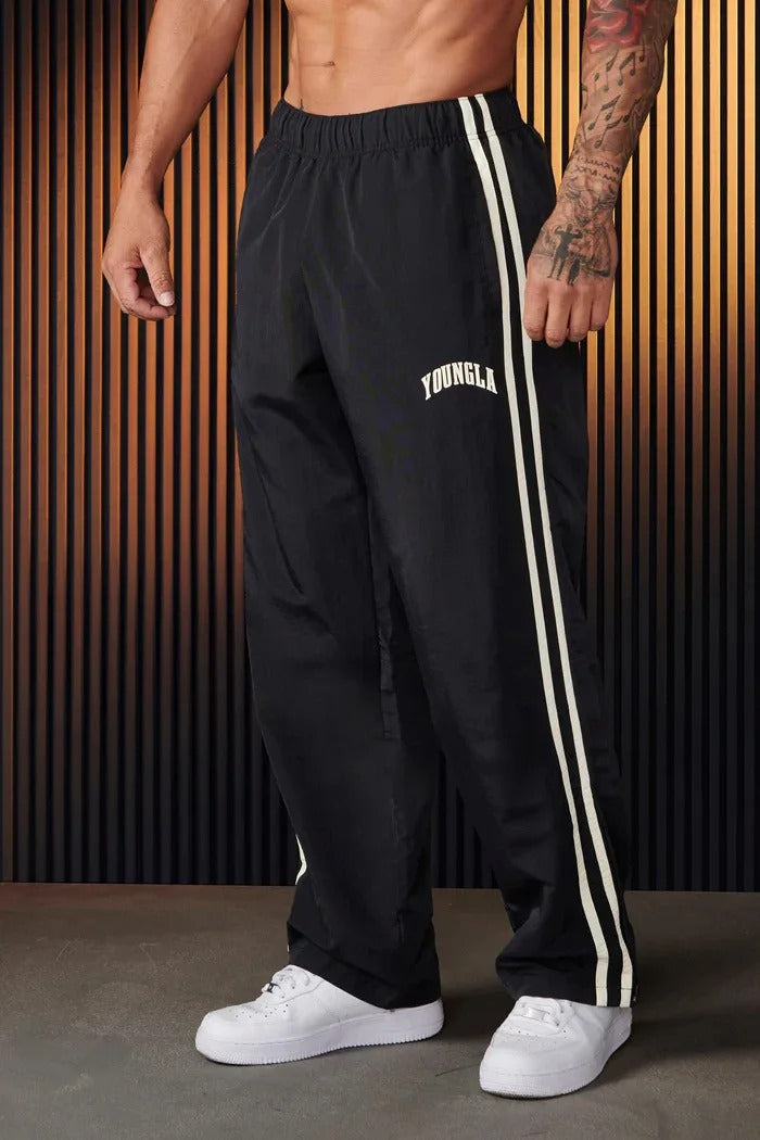 Pantalon de jogging homme rayé élastique