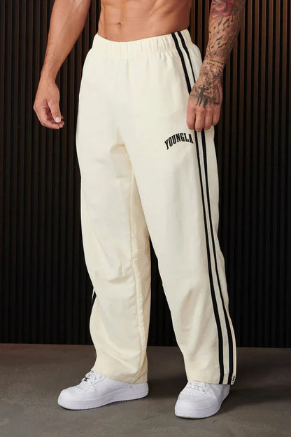 Pantalon de jogging homme rayé élastique