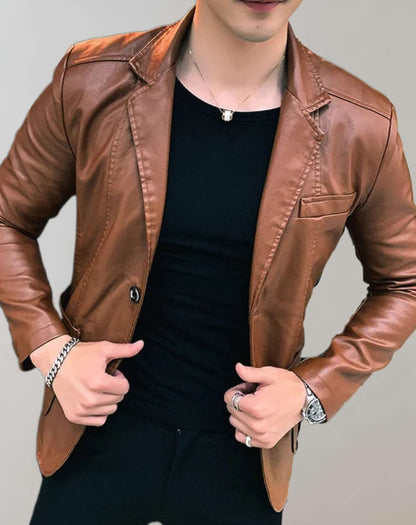 Lederjacke Herren Cool Casual Style - IdealeKleiden