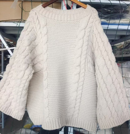 Pull-overs torsadés élégants pour femmes