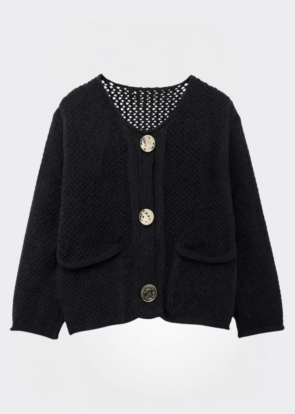 Cardigan doux à boutons pour femme