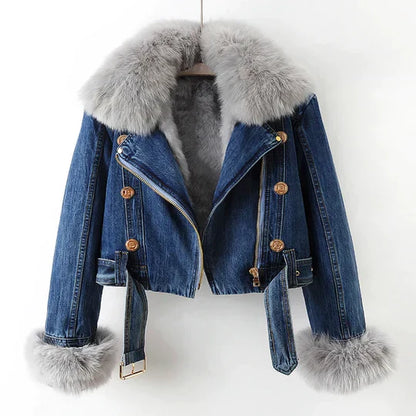 Veste en jean élégante pour femme, design tendance