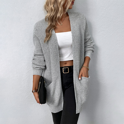 Cardigan femme moderne avec poches