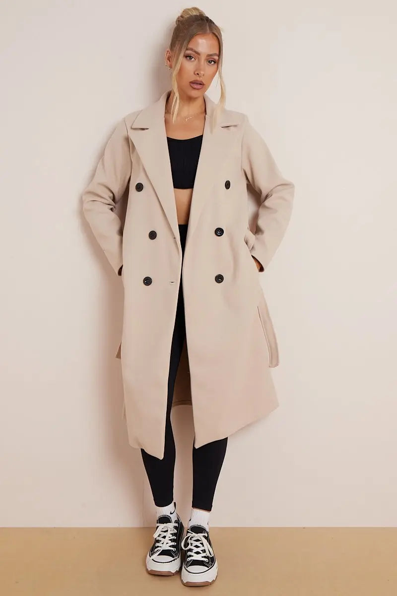 Manteau croisé femme Chic Élégant