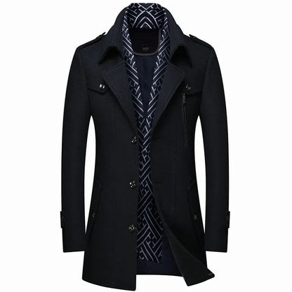 Veste d'hiver homme élégante isolée
