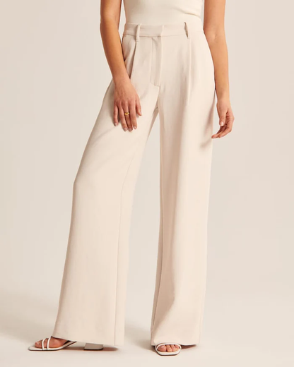 Pantalon élégant pour femme Taille haute Confort