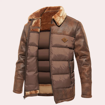 Manteau d'hiver chaud pour homme de qualité