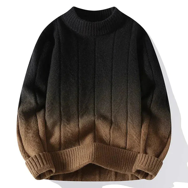 Pull en maille bicolore homme moderne
