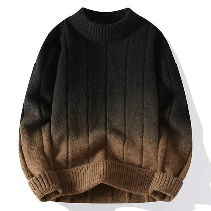 Pull en maille bicolore homme moderne