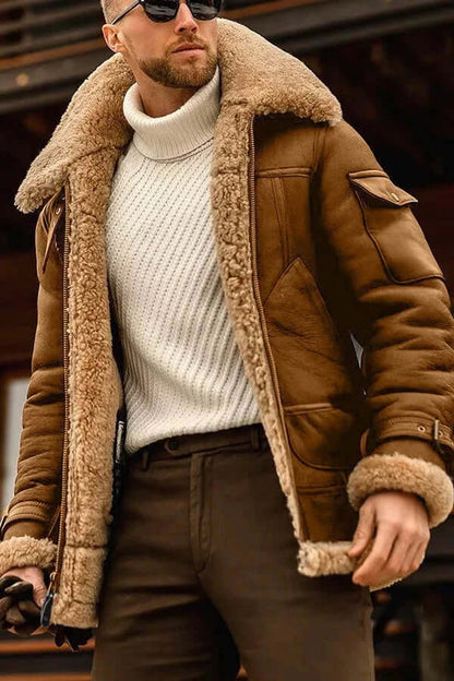 Blouson en cuir élégant pour homme