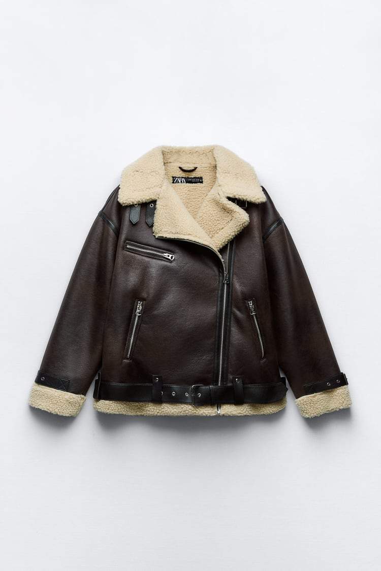 Veste homme mode avec revers en similicuir