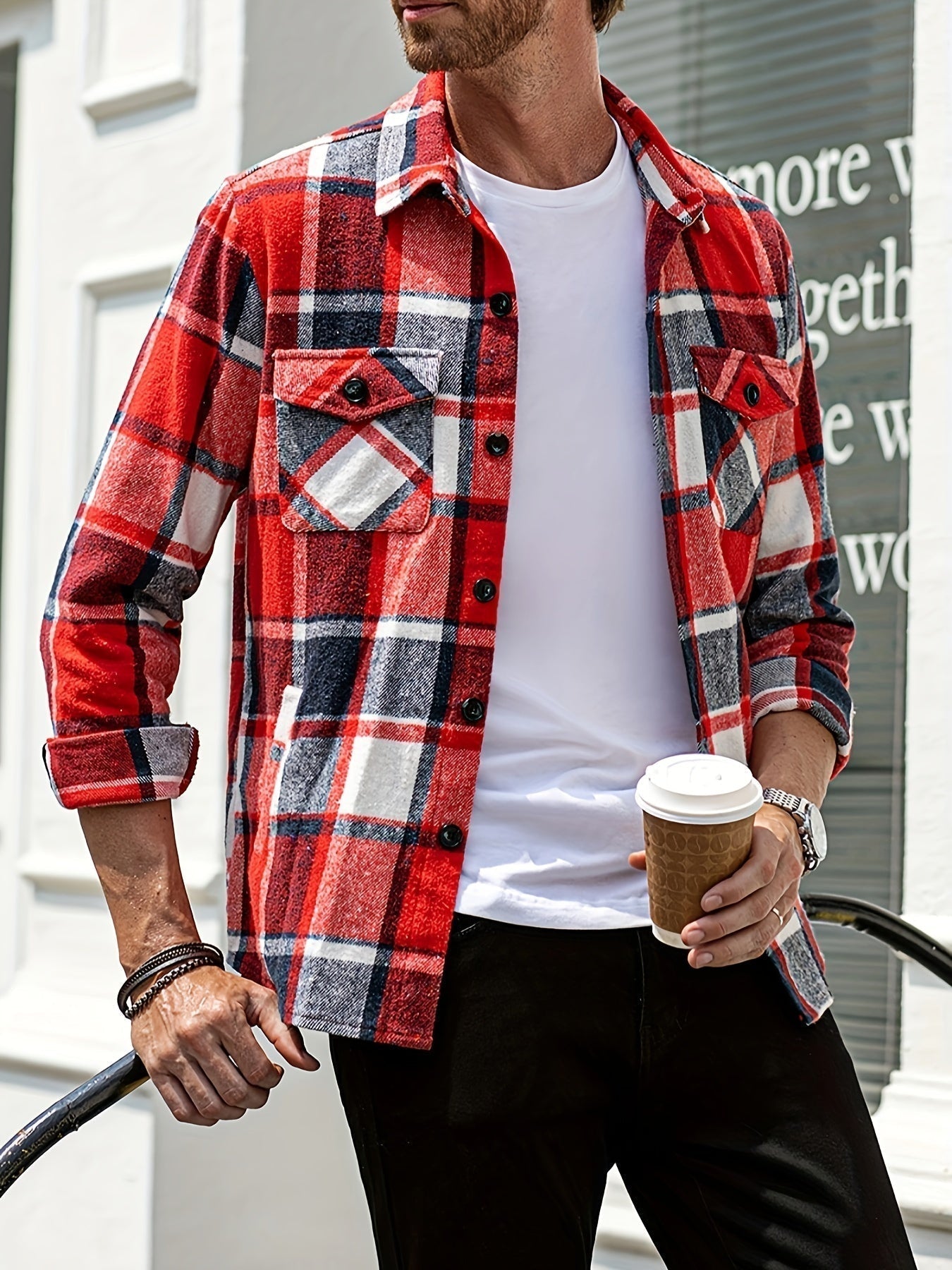 Chemise homme manches longues moderne