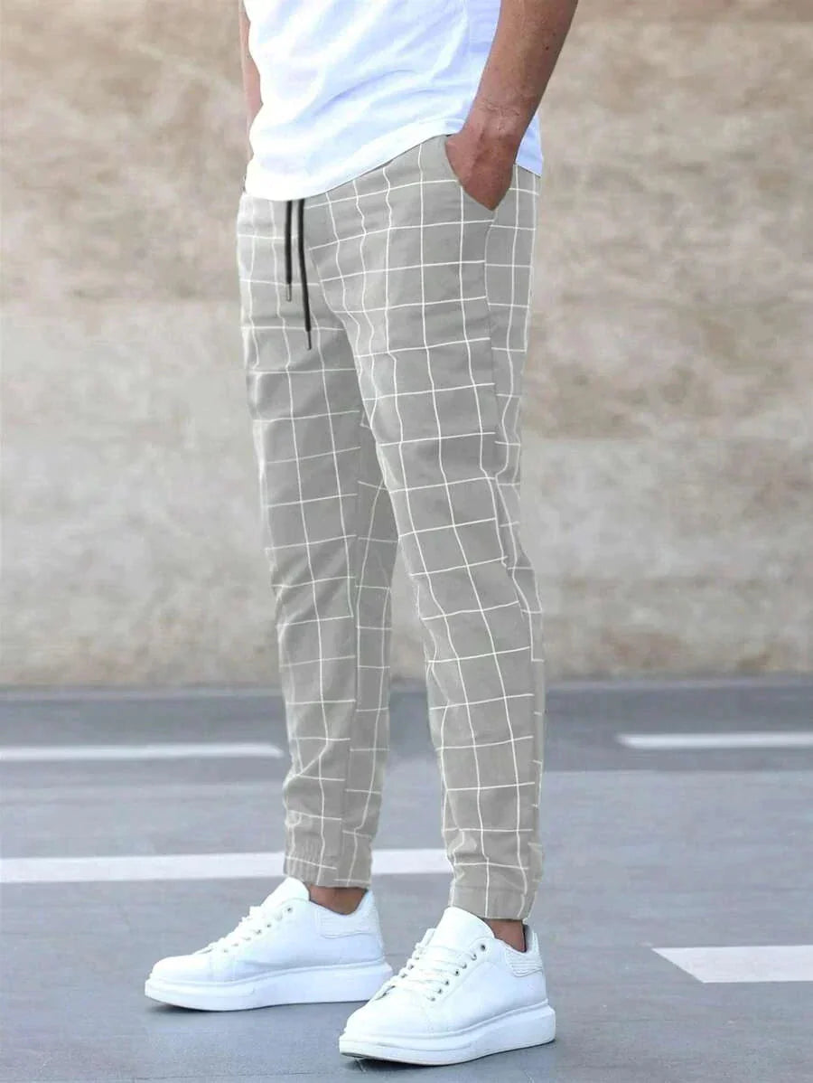 Elastische Herren Jogginghose mit Kordelzug - IdealeKleiden