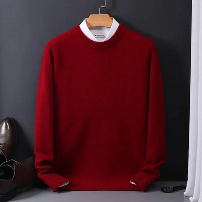 Pull en cachemire homme col rond doux