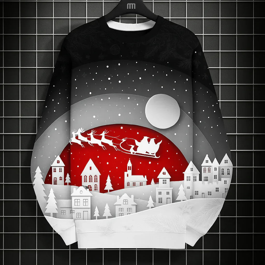 Sweat-shirt de Noël homme - Confortable & Imprimé 3D Unique