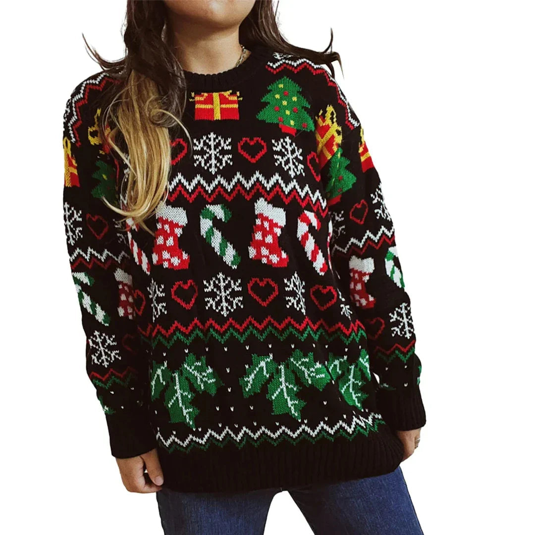 Pull en maille fine lacé pour femme