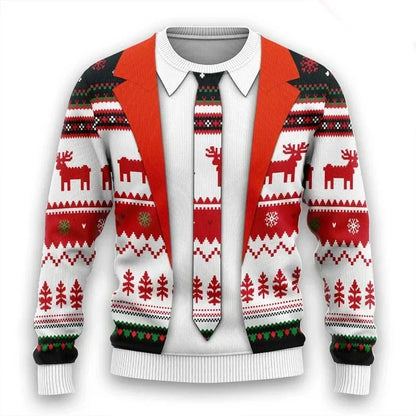 Pull de Noël Design 3D Chaud & Élégant