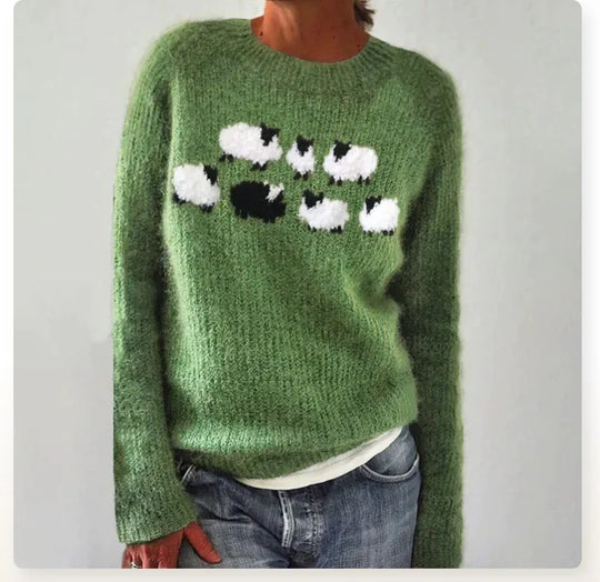 Pull d'automne style rétro