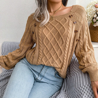 Pull-over élégant pour femme à manches longues