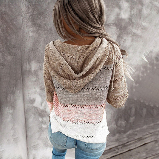 Winterpullover V-Ausschnitt Trendig Frauen - IdealeKleiden