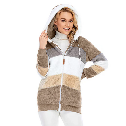 Veste douillette femme chaude angora