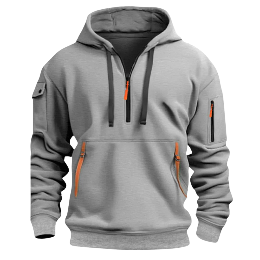 Sweat-shirt à capuche sportif pour homme avec poches