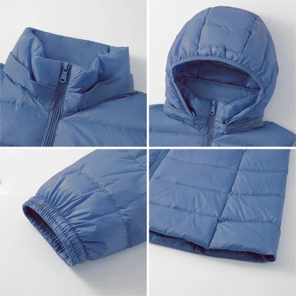 Damen Winterjacke Warm Kapuzenpuffer Daunenmantel - IdealeKleiden