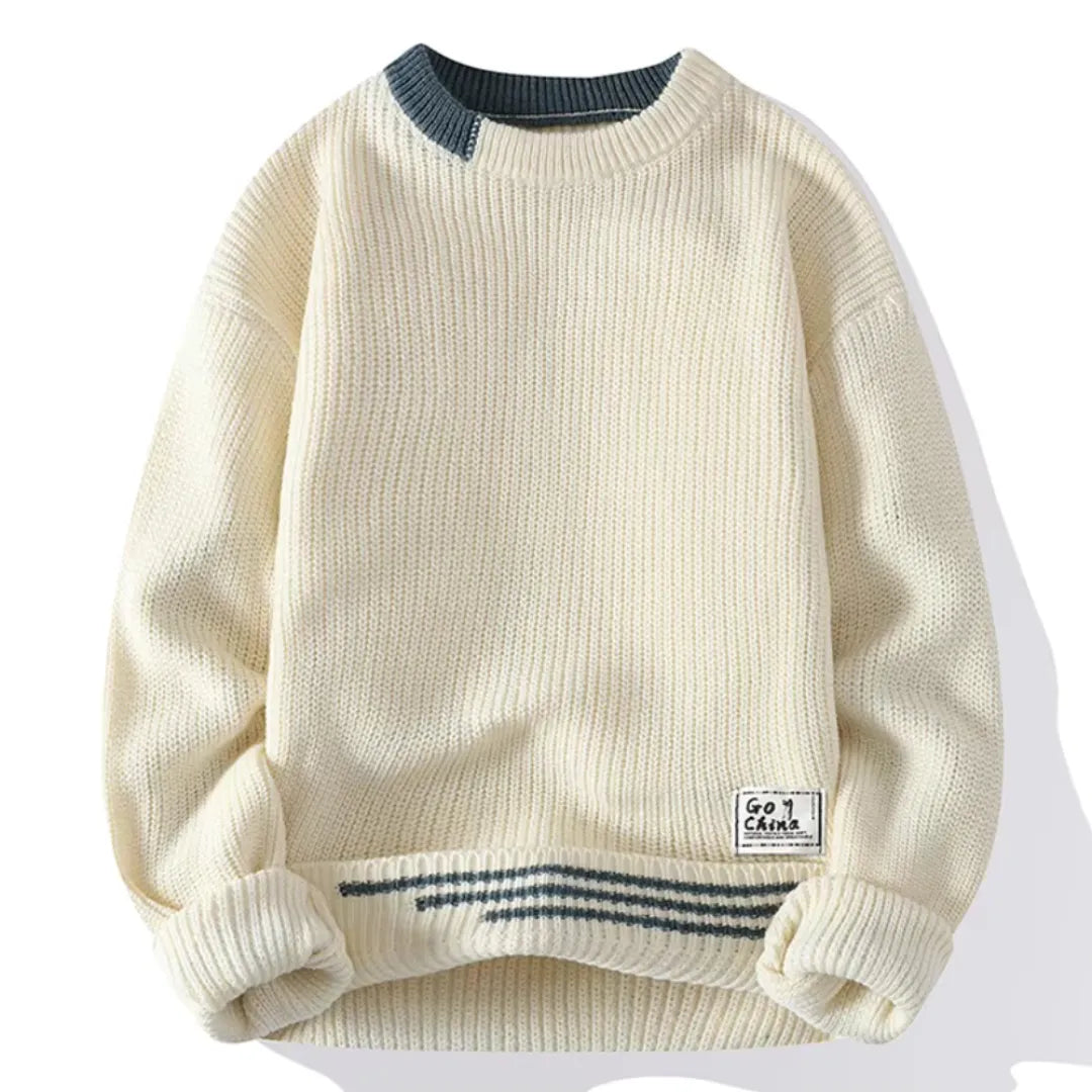 Pull ras-du-cou doux en maille confortable