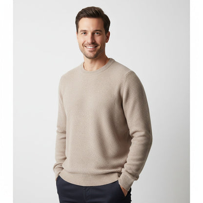 Pull en maille douce à col rond pour femme