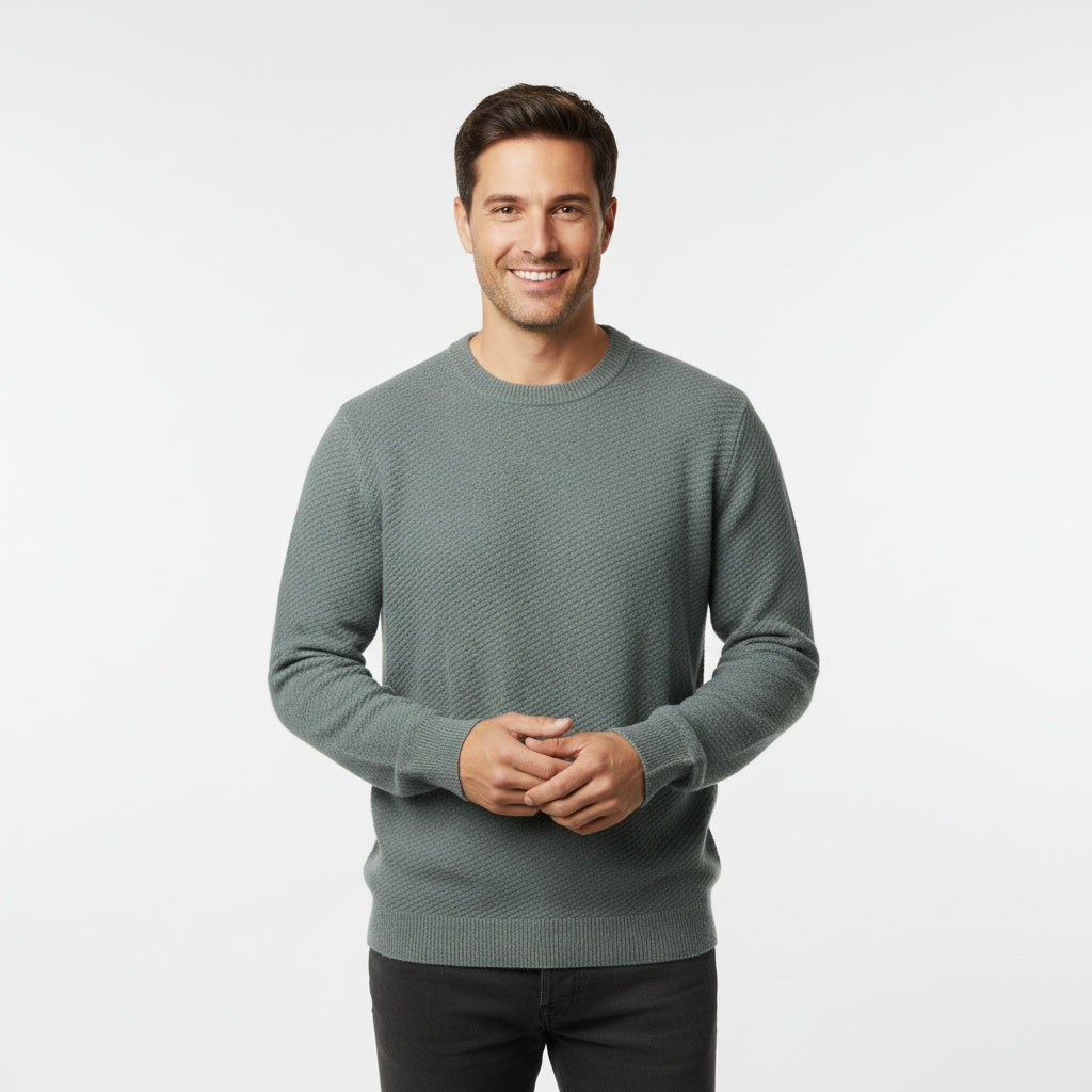 Pull en maille douce à col rond pour femme