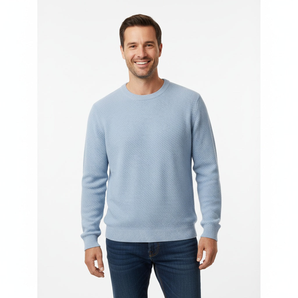 Pull en maille douce à col rond pour femme