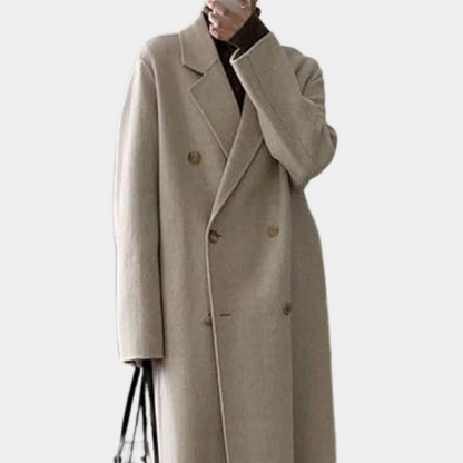 Manteau d'hiver chaud pour femme à double boutonnage