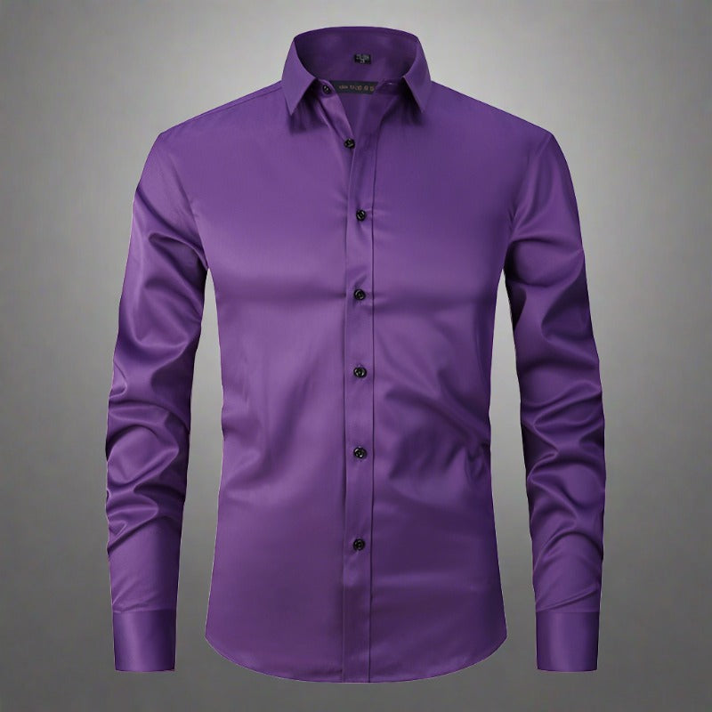 Chemise confortable pour homme, infroissable et extensible