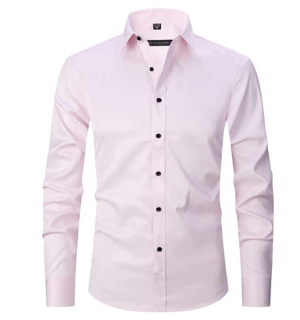 Chemise slim fit à manches longues infroissable pour homme