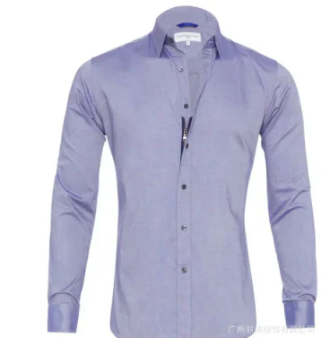 Chemise homme col moderne manches longues