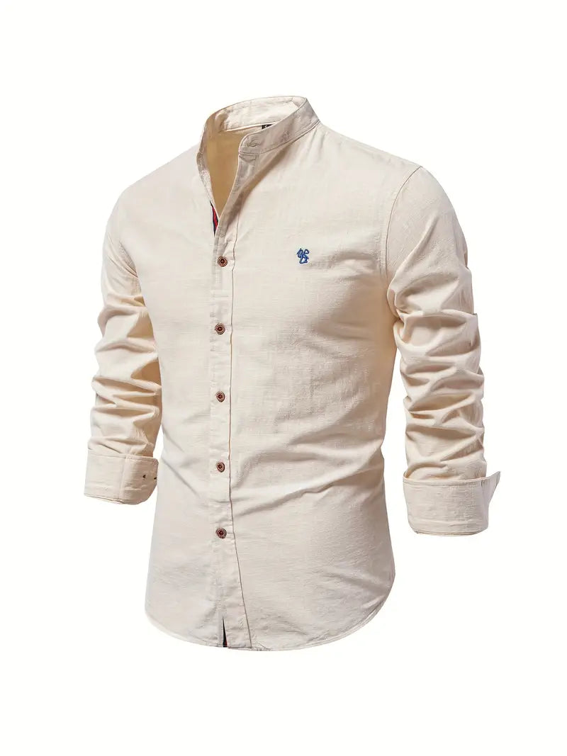 Chemise légère à manches longues coupe ajustée pour homme