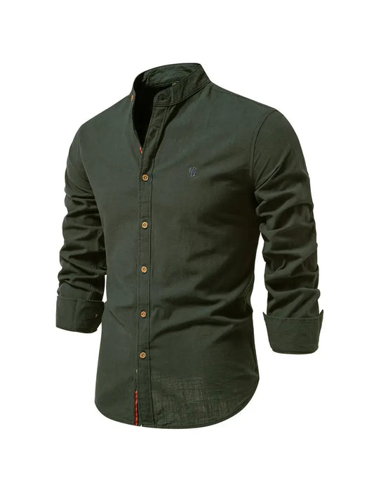 Leichtes Langarmhemd Slim Fit für Herren - IdealeKleiden