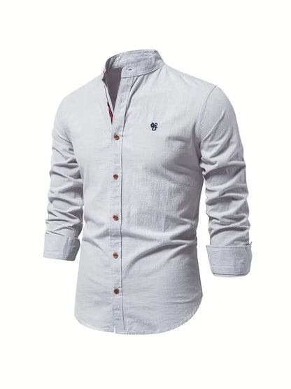 Chemise légère à manches longues coupe ajustée pour homme