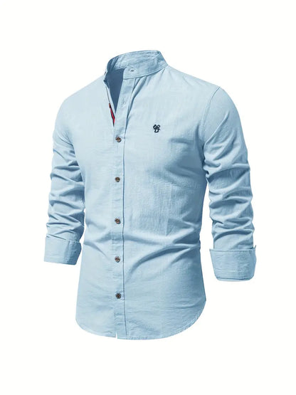 Chemise légère à manches longues coupe ajustée pour homme