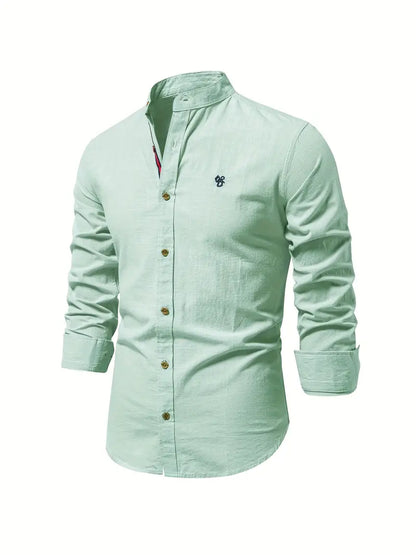 Chemise légère à manches longues coupe ajustée pour homme