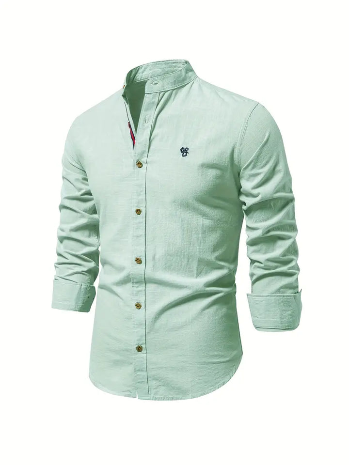 Chemise légère à manches longues coupe ajustée pour homme