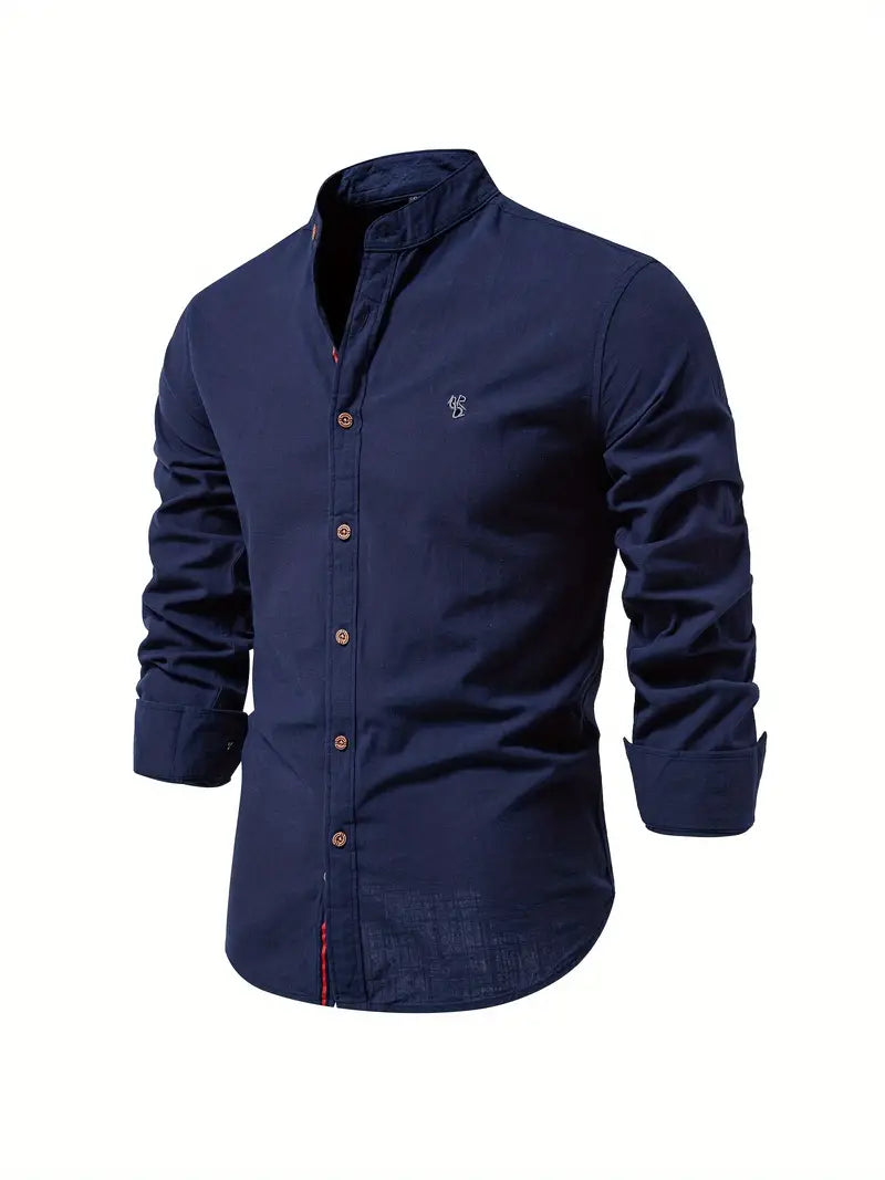 Chemise légère à manches longues coupe ajustée pour homme