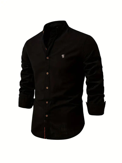 Chemise légère à manches longues coupe ajustée pour homme
