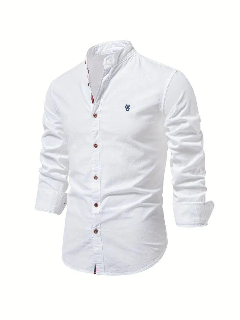 Chemise légère à manches longues coupe ajustée pour homme